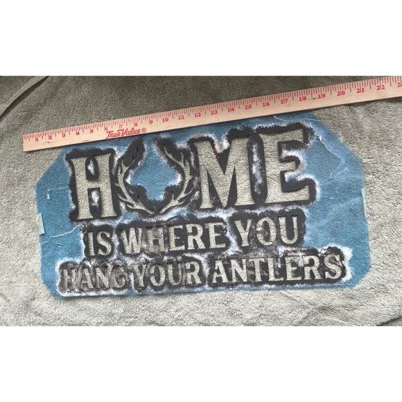 5 Large Reusable Mylar Stencils With Sayings - Used- Hunting Family Porch Signs - Picture 3 of 10